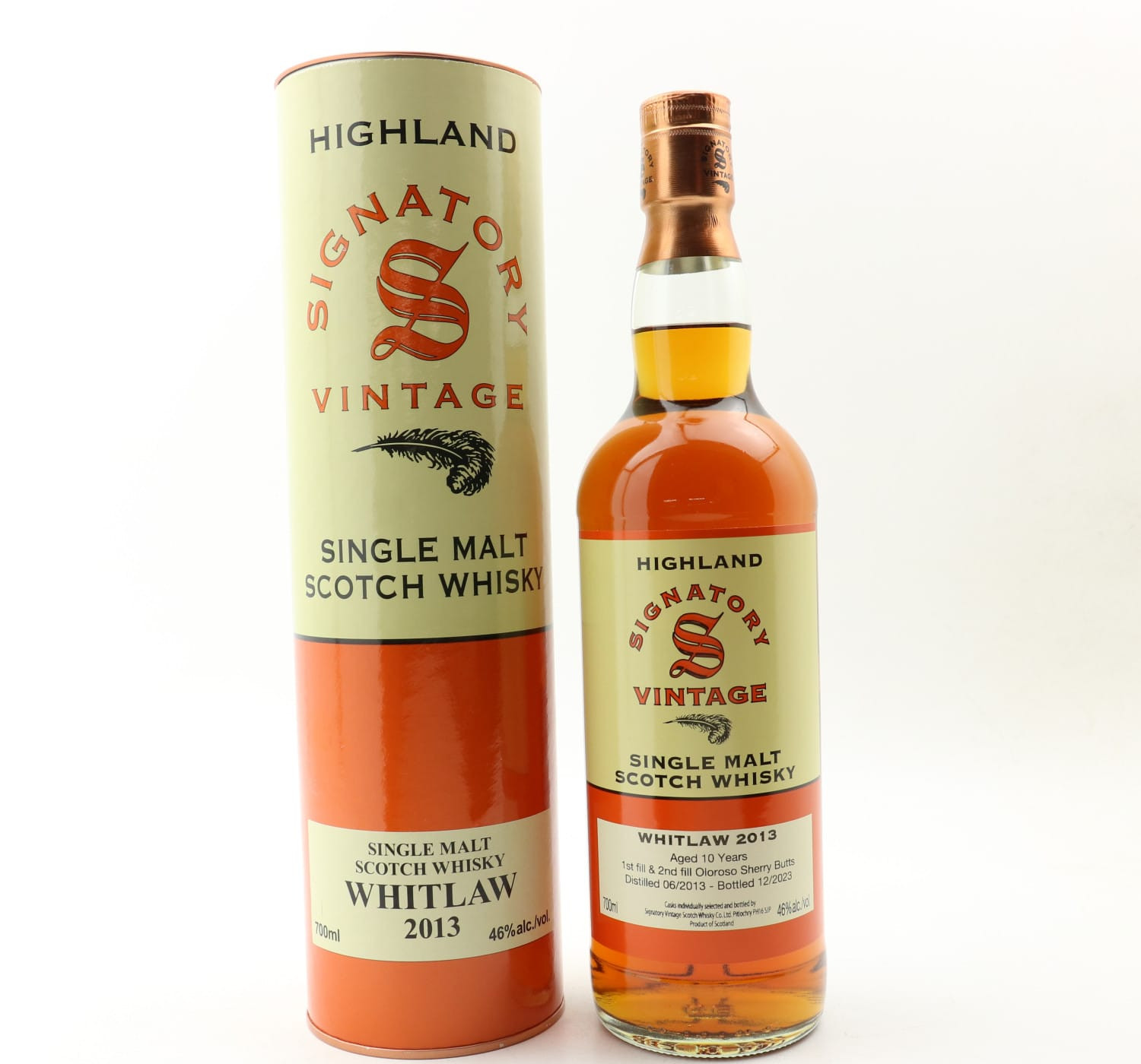Whitlaw 2013 10 Year Old Signatory Whisky 