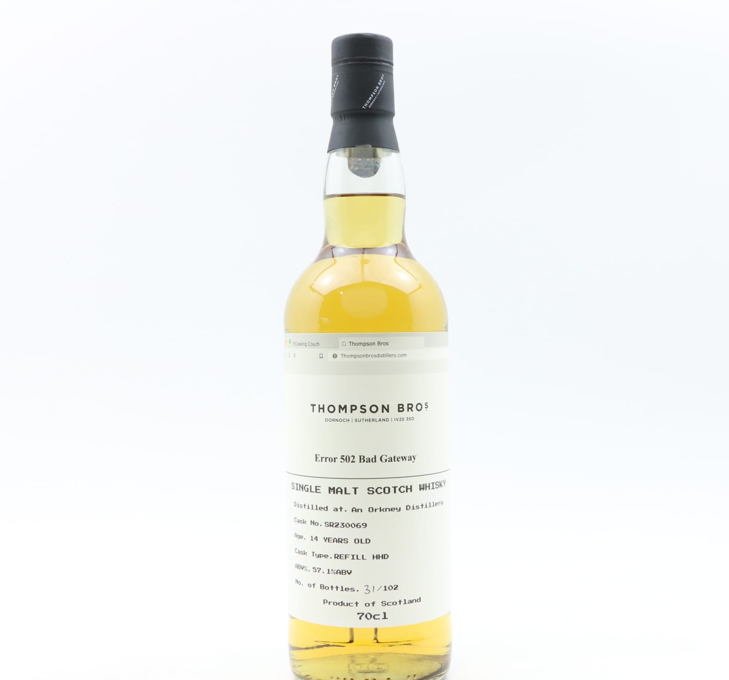 An Orkney 2008 14 Year Old Error 502 Bad Gateway Thompson Bros Whisky 