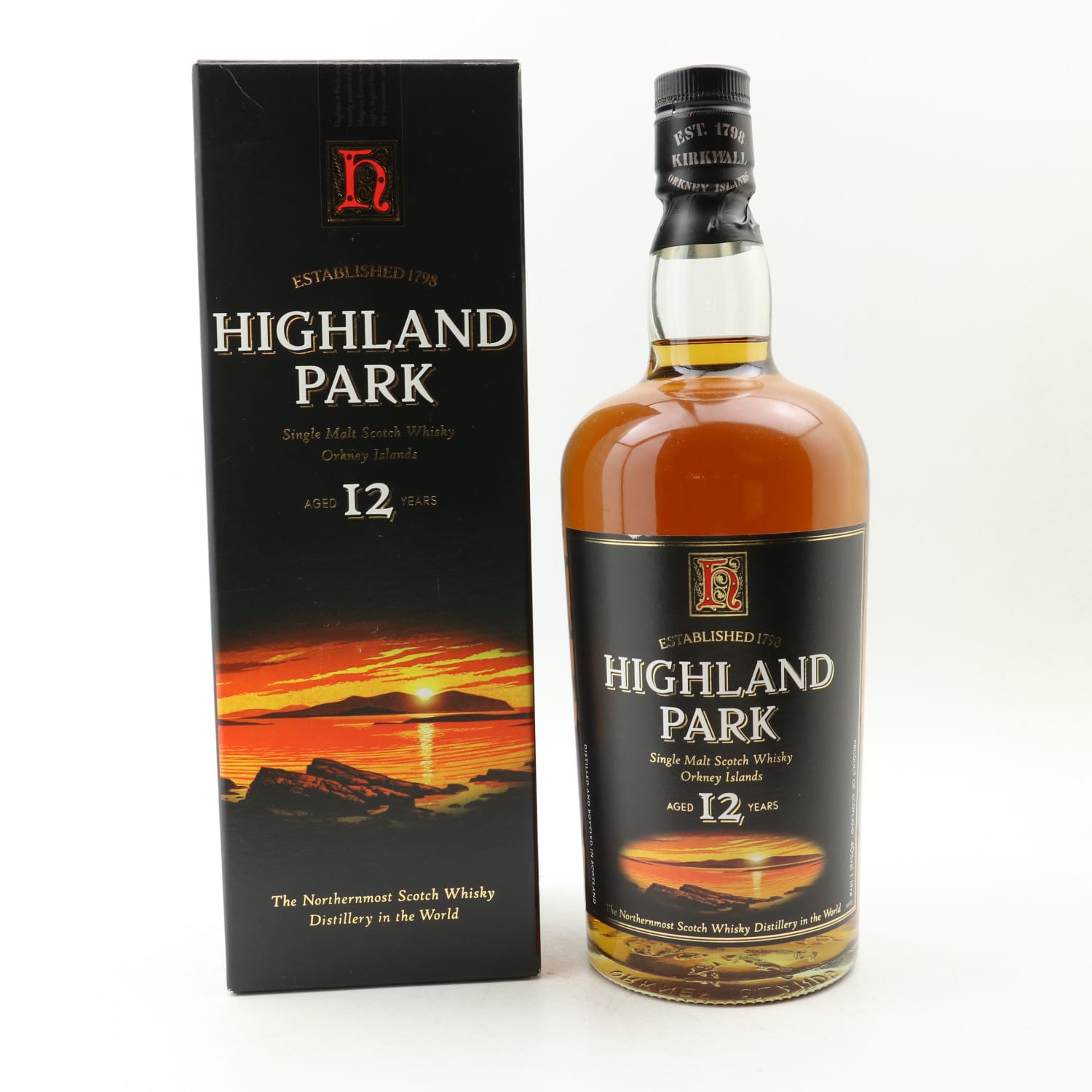 Highland Park 12 Year Old Circa 2000’s 1L 100cl 40.00% Islands Scotland Whisky 