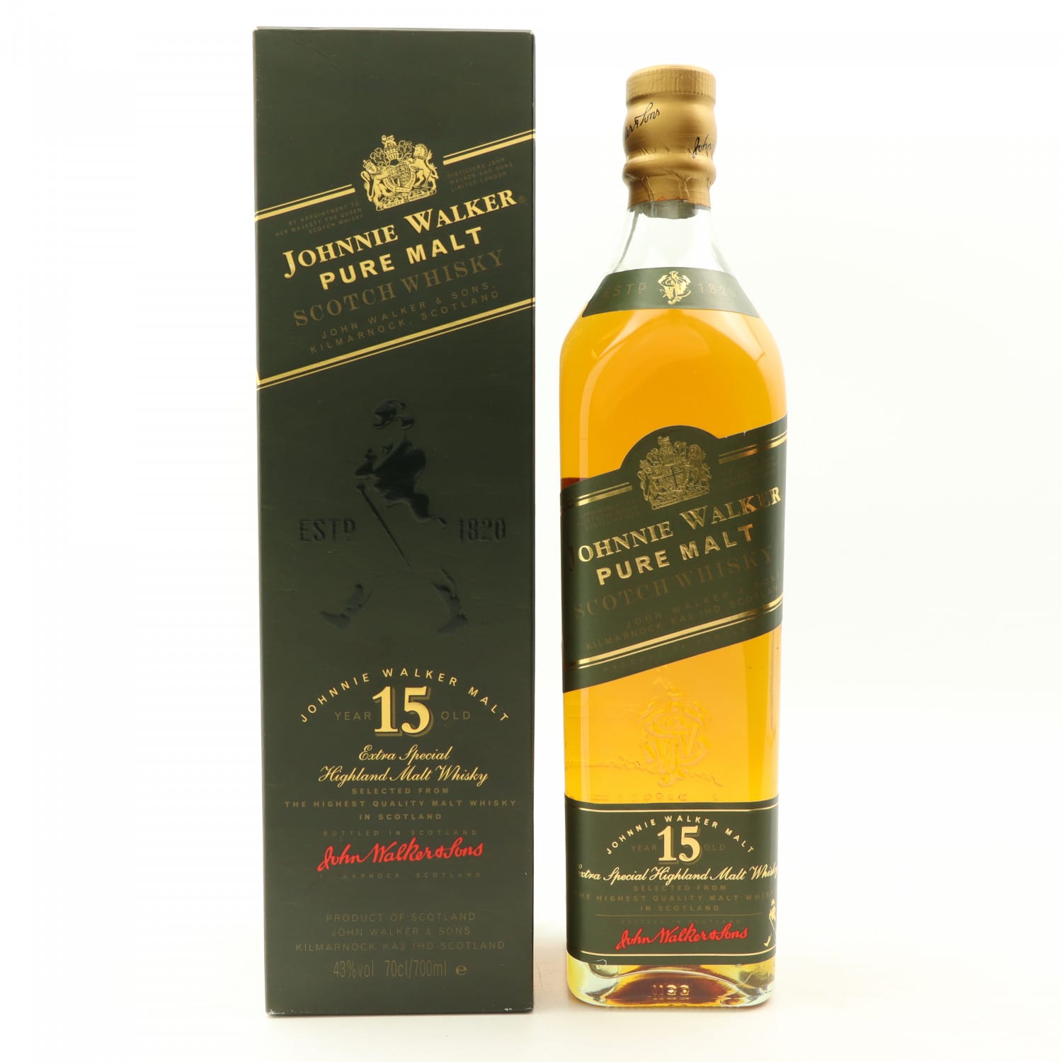 Johnnie Walker 15 Year Old Pure Malt 70cl 43.00% Blended Scotland Whisky