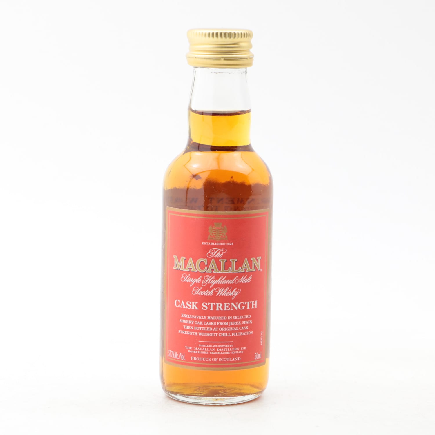 Macallan Cask Strength Mini 5cl 5cl 57.70% Scotland Speyside Whisky 