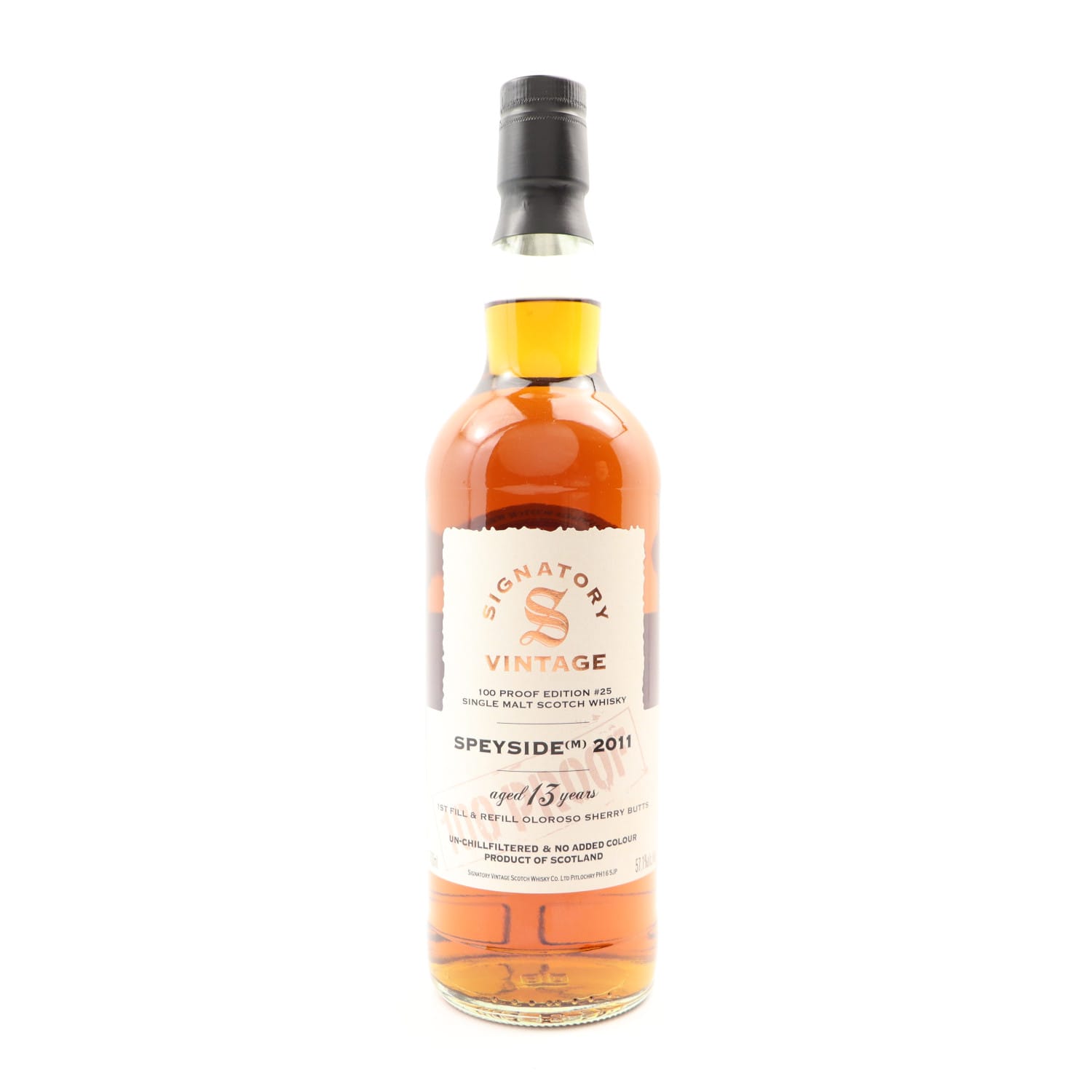 Speyside (M) 2011 13 Year Old Signatory 100º Proof Edition #25 70cl 57.10% Highlands Scotland Whisky