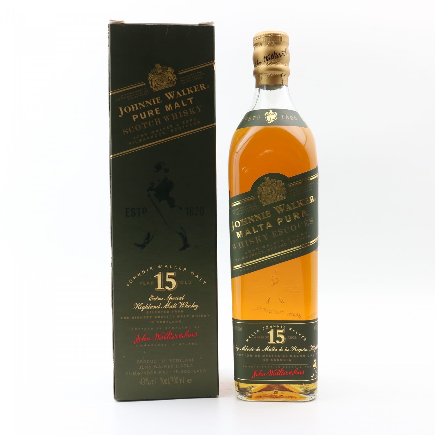 Johnnie Walker 15 Year Old Pure Malt 70cl 43.00% Blended Scotland Whisky 