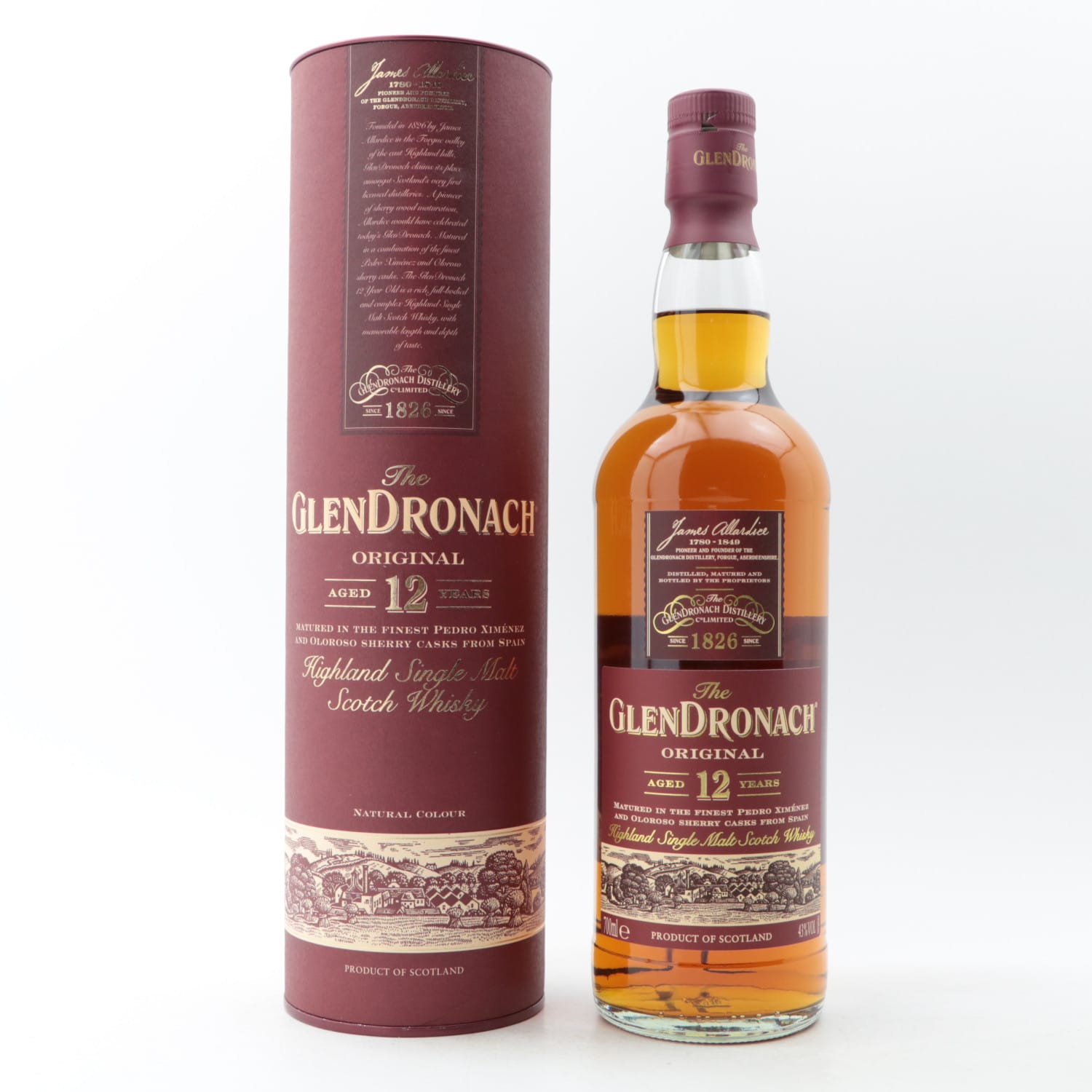 GlenDronach 12 Year Old 70cl 43.00% Highlands Scotland Whisky 