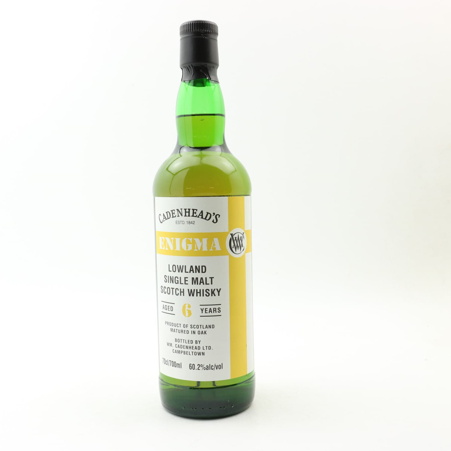 Cadenhead’s 2019 6 Year Old Lowland Single Malt Enigma 70cl 60.20% Scotland Whisky 