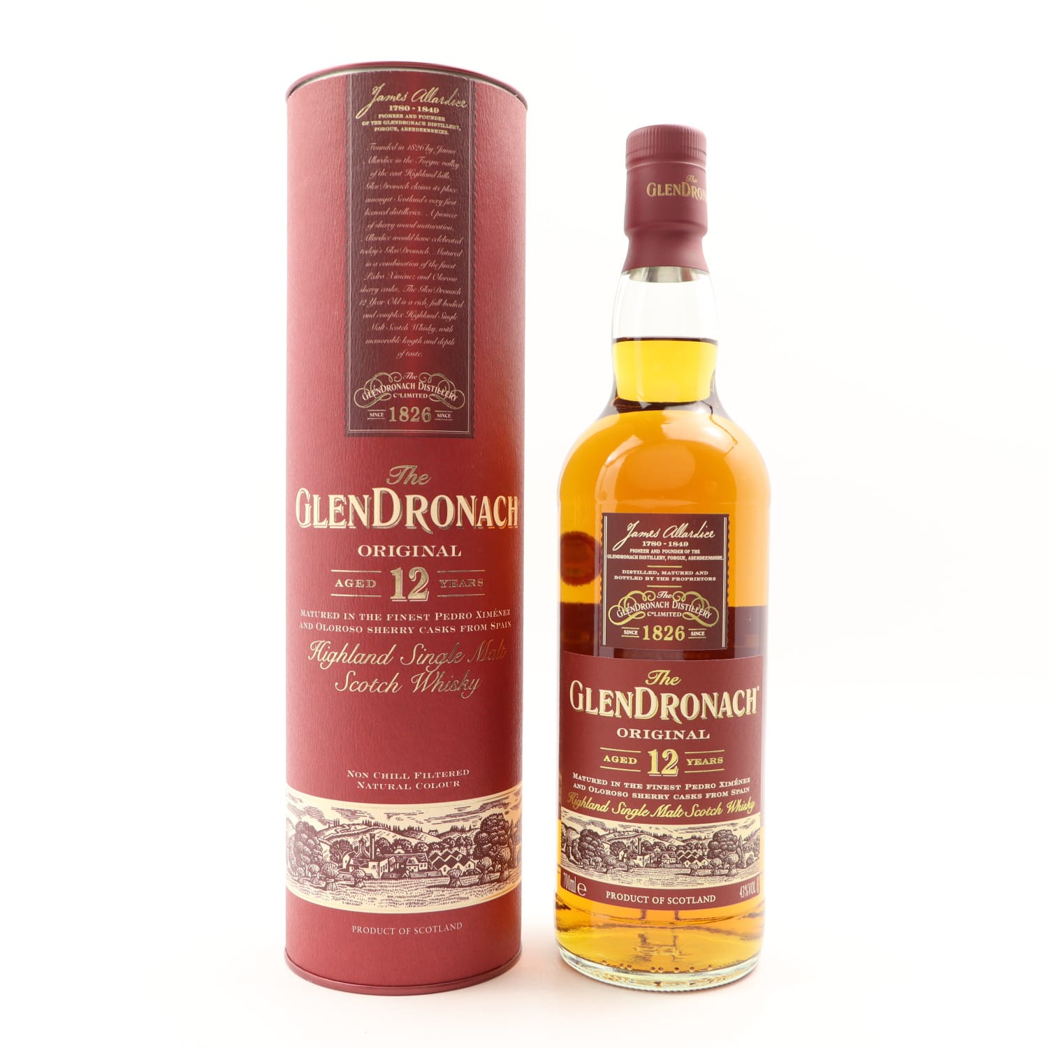 GlenDronach 12 Year Old 70cl 43.00% Highlands Scotland Whisky