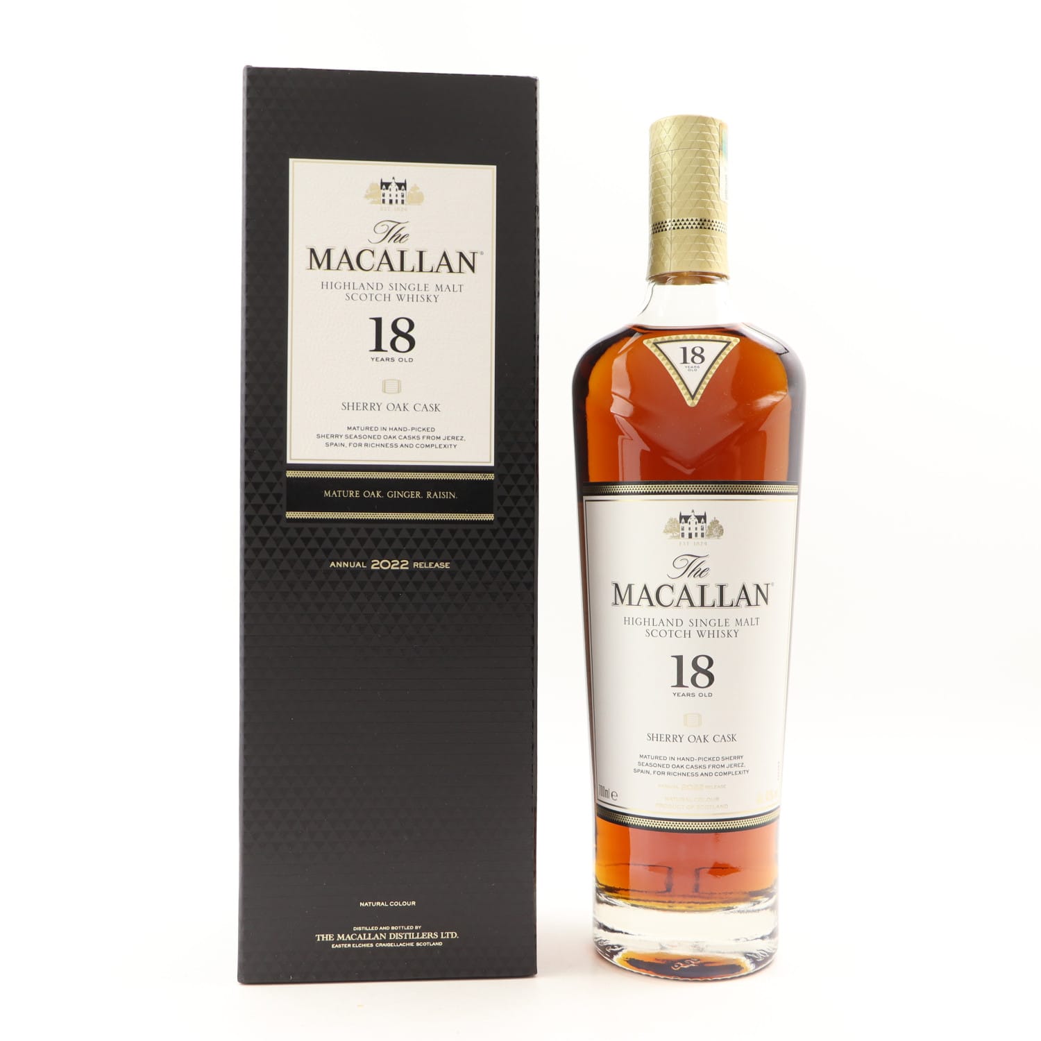 Macallan 18 Year Old Sherry Oak 2022 Release 70cl 43.00% Scotland Speyside Whisky 