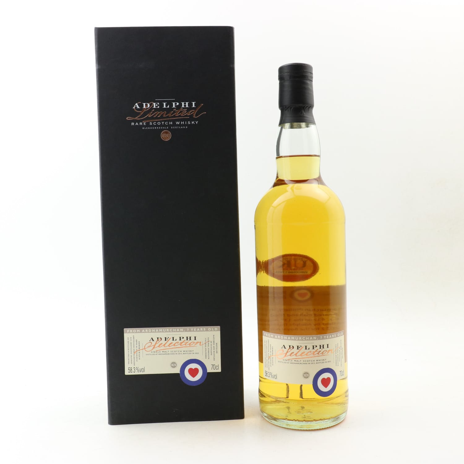 Ardnamurchan 2015 7 Year Old Adelphi RAF Benevolent Fund 70cl 58.30% Scotland Whisky 