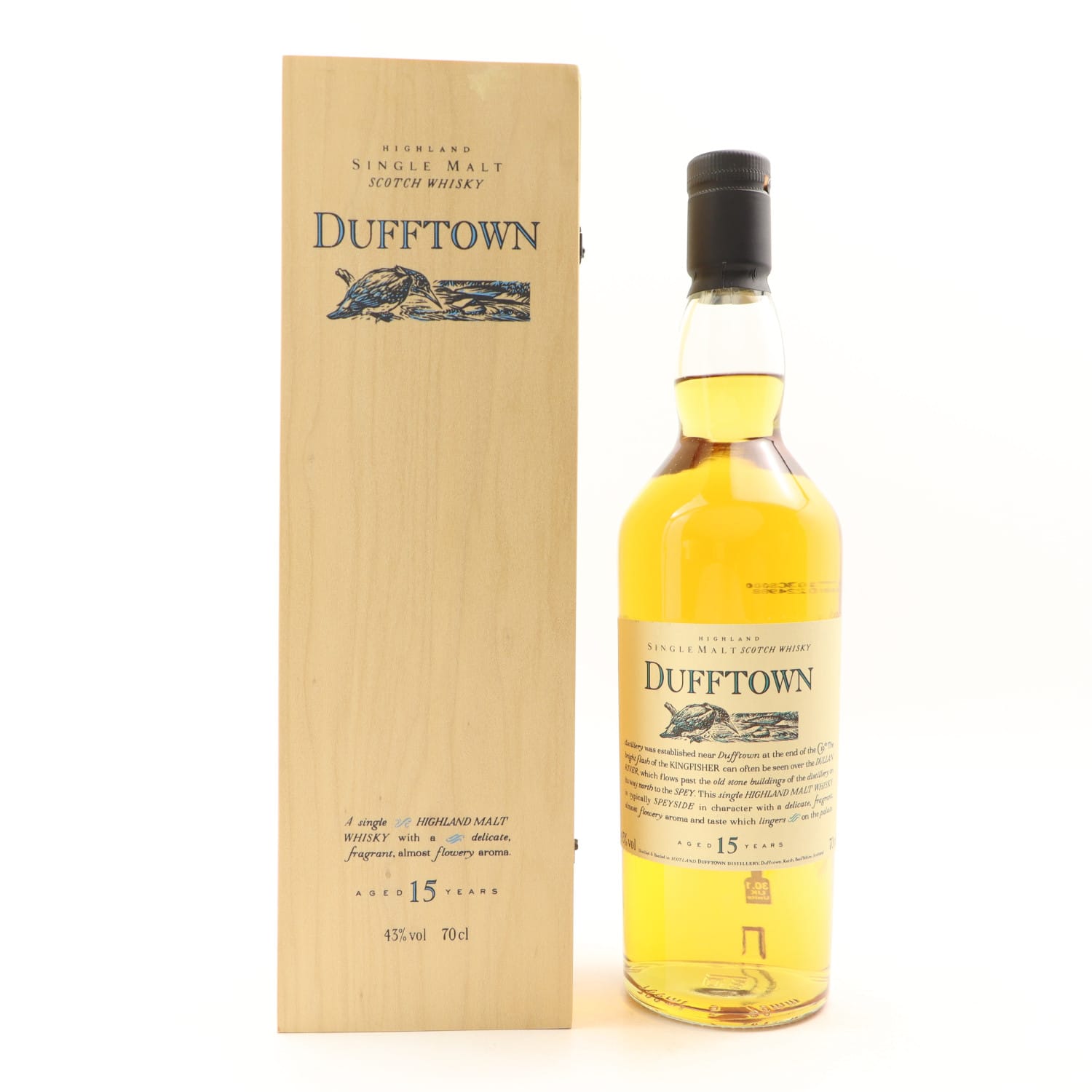 Flora & Fauna Dufftown 15 Year Old In Wooden Box 70cl 43.00% Scotland Speyside Whisky 