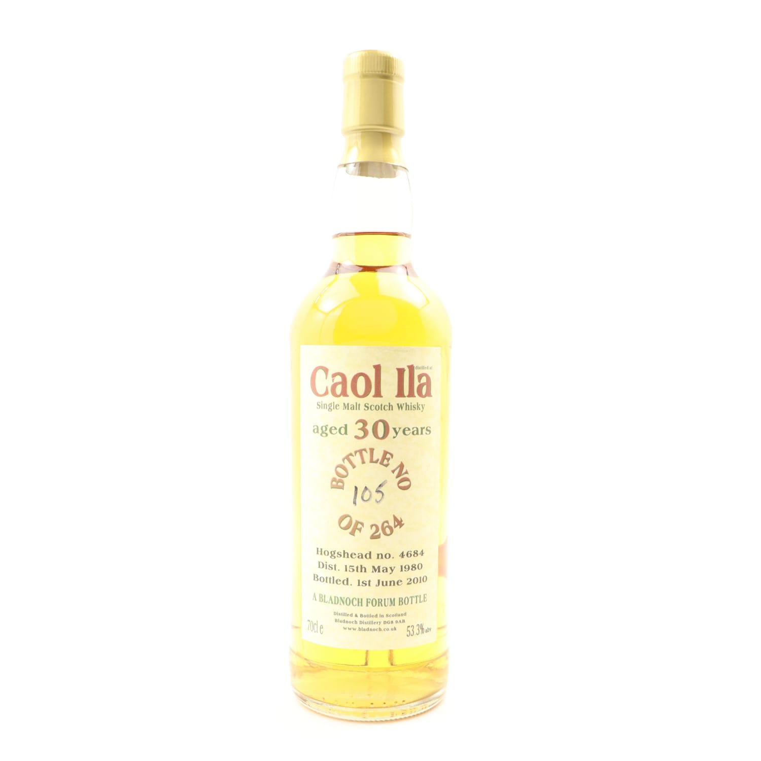 Caol Ila 1980 30 Year Old Bladnoch Forum 70cl 53.30% Islay Scotland Whisky
