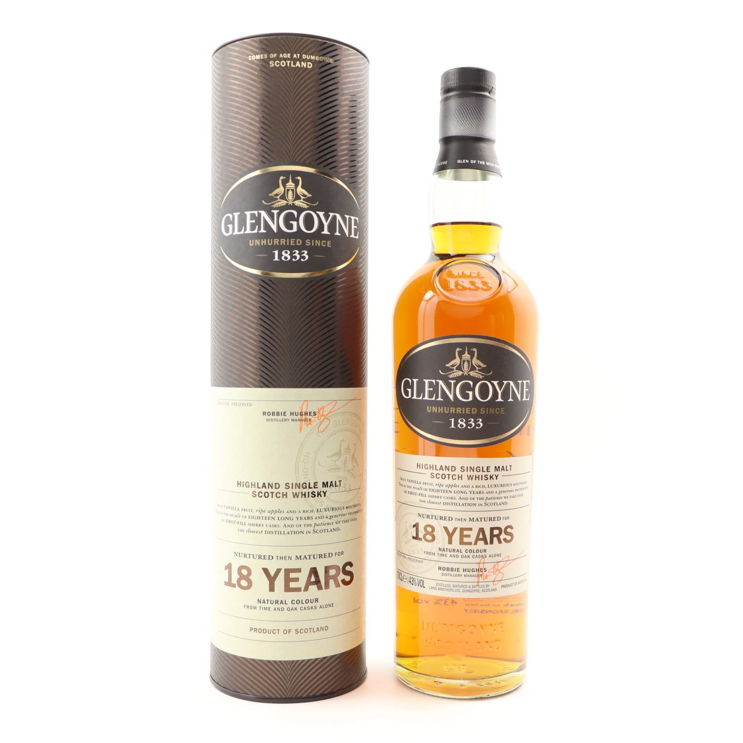 Glengoyne 18 Year Old 70cl 43.00% Highlands Scotland Whisky